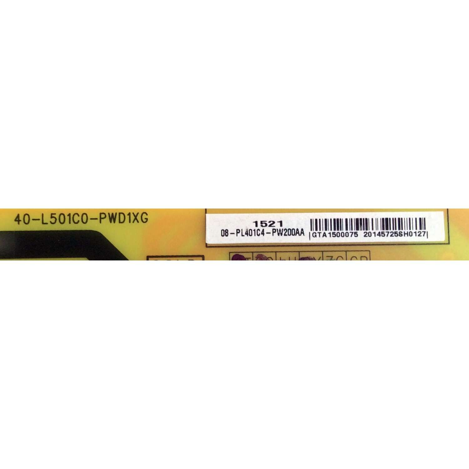 FUENTE DE PODER / TCL 08-PL401C4-PW200AA / 40-L501C0-PWD1XG / PL501C0 / PL401C4 / MODELOS 55FS3700 / 55FS3700TAAA - Imagen 3